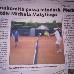 Znakomita passa młodych tenisistów Michała Matyfiego